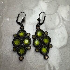 Sorrelli Elegant Green Dangle Earrings